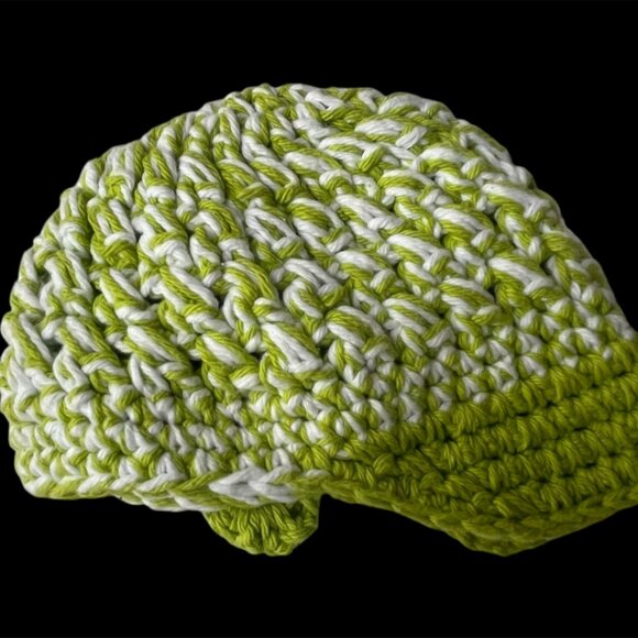 Handmade Crocheted Baby Infant Summer Newsboy Cap, Hat Size 6-12 M - See Chart - Picture 5 of 6